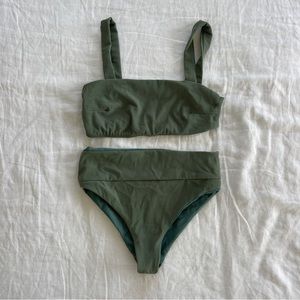 Effortless Swim Ribbed Olive Bikini